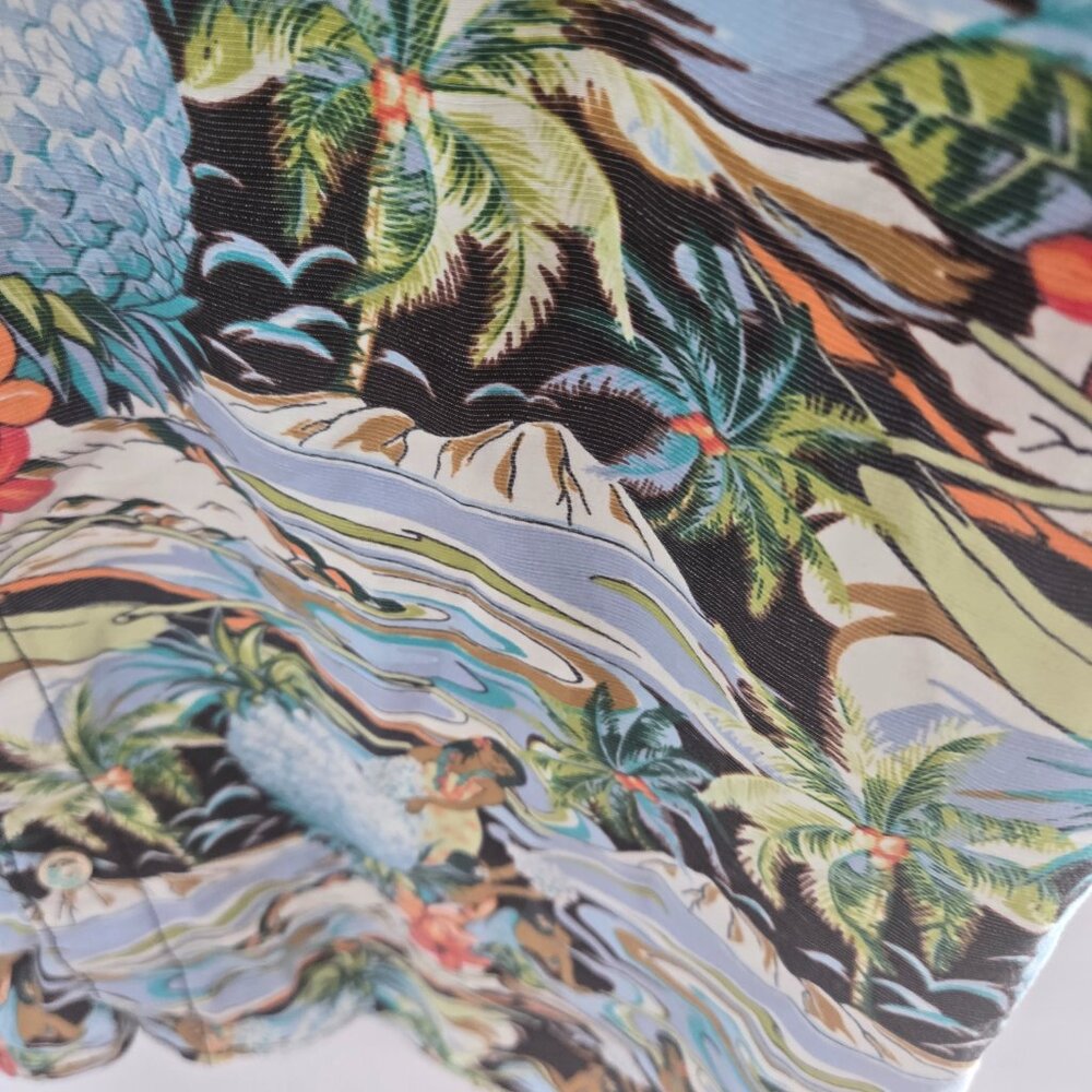 Tommy Bahama Coconut Point Button Down Aloha Tiki Shirt Size Large - Picture 8 of 13